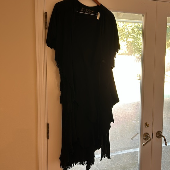 Genuine vintage Palm Beach Suedes short sleeved midi vest and drawstring skirt - Picture 2 of 2